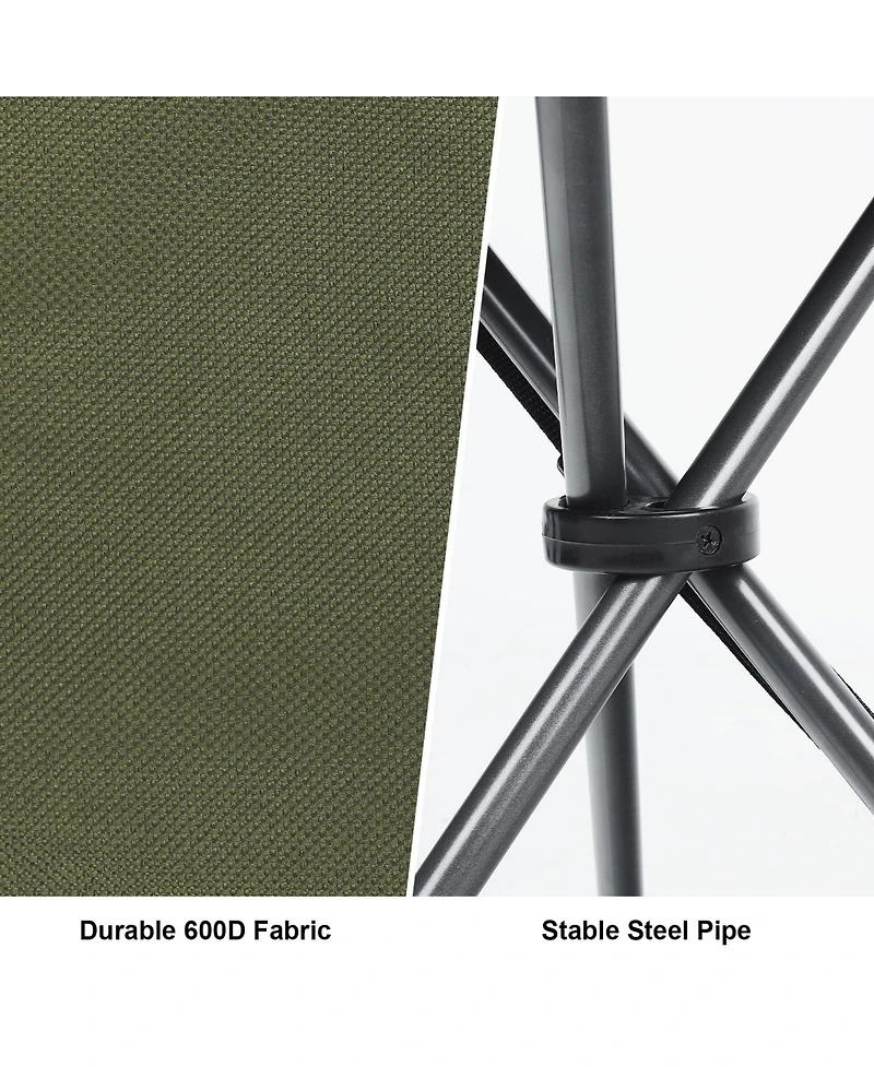 Aofar Folding Tripod Stool Portable Camping Seat