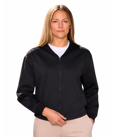 Spyder Women's Juniper Full-Zip Cropped Scuba-Knit Hoodie