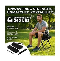 Aofar Foldable Camping Stool Portable Aluminum Seat