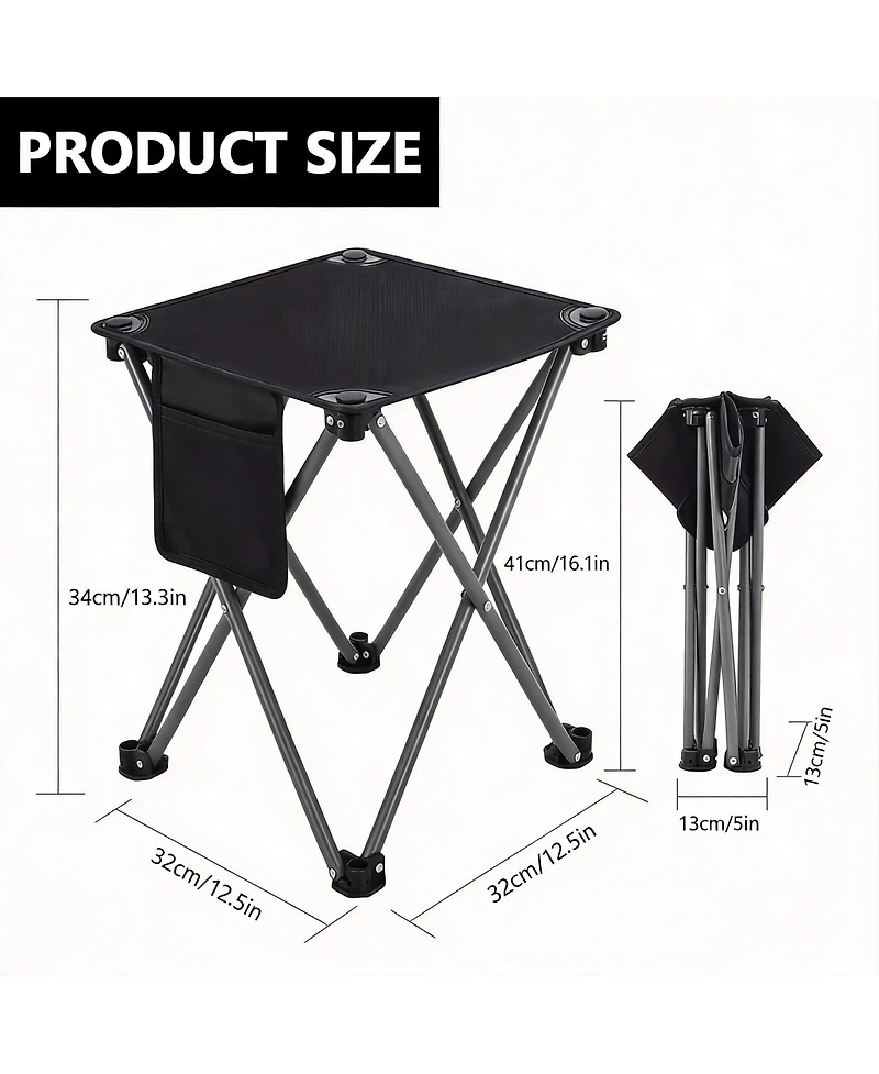 Aofar Camping Stool Folding Portable Outdoor Foot Stool