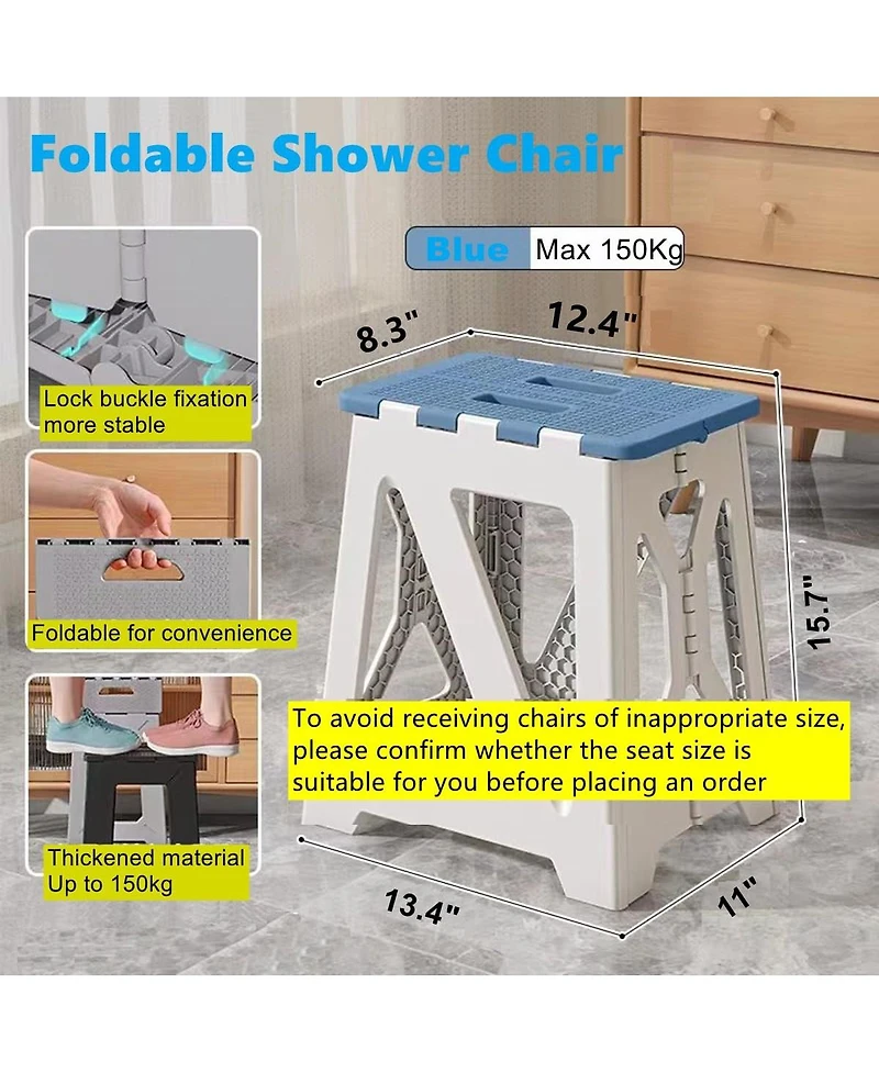 Aofar Foldable Bath Shower Safety Chair Seat