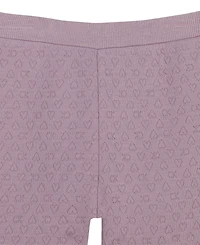 Calvin Klein Baby Girls' Long-Sleeve Quilted Double-Knit Top and Pants, 2-Piece Set