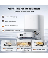 Roborock Qrevo 2 Prolite Robot Vacuum and Mop, 20,000Pa Suction, FlexiArm Edge Mopping, Zero-Tangle
