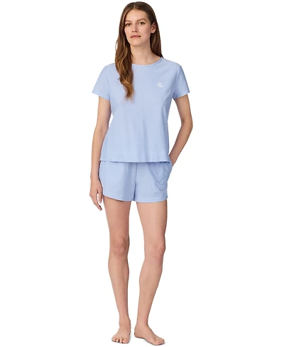 Lauren Ralph Women's 2-Piece Cotton Tee and Boxer Set