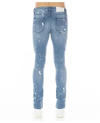 Hvman Chosen To Prevail x Cult Men's Strat Ripped and Paint-Splatter Super-Skinny Jeans