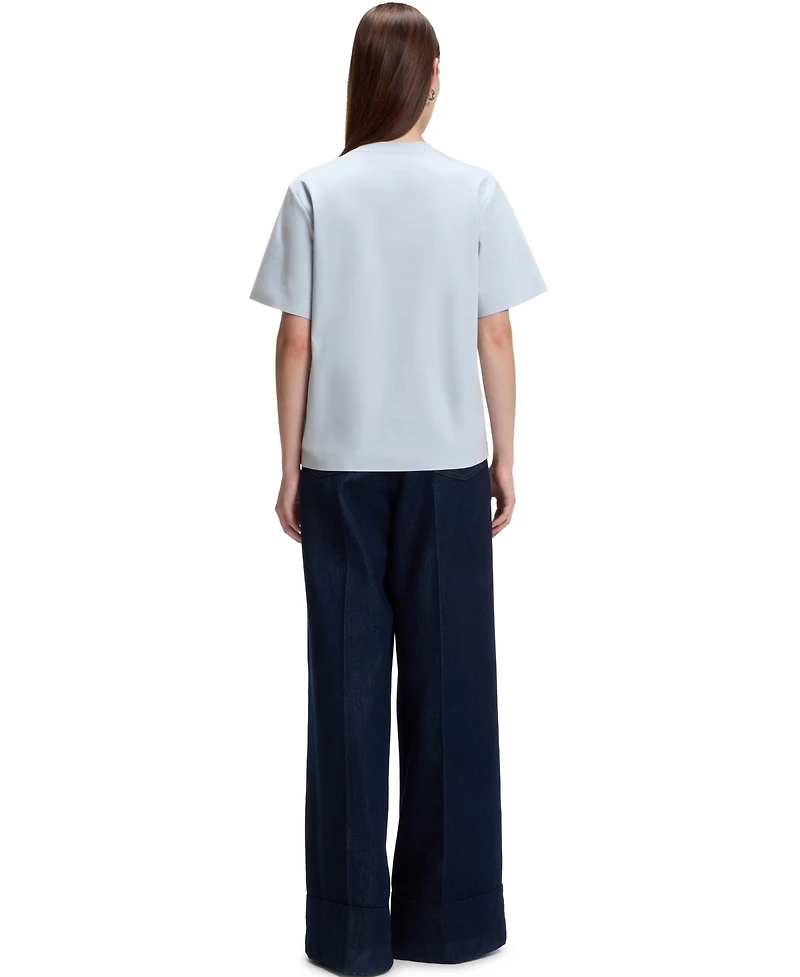 Boss by Hugo Women's Mercerized Cotton Relaxed-Fit T-Shirt