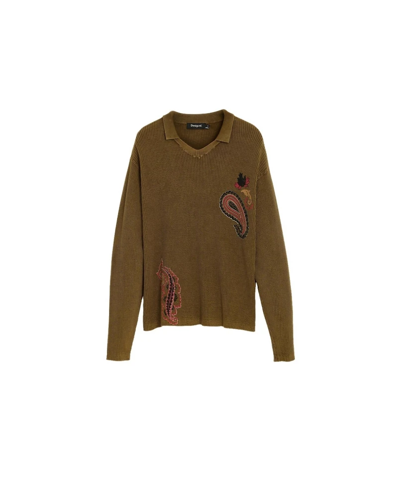 Desigual Men's Printed polo sweater