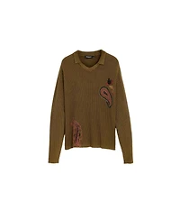 Desigual Men's Printed polo sweater