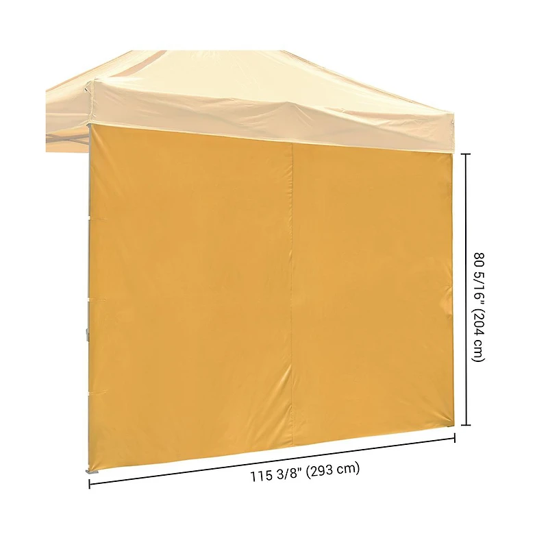 InstaHibit 10Piece 10x6.6 Feet Canopy Sidewalls Bundle 1080D and UV30+ Protection Enclosure Kit for Commercial Vendor Booths