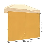 InstaHibit 10Piece 10x6.6 Feet Canopy Sidewalls Bundle 1080D and UV30+ Protection Enclosure Kit for Commercial Vendor Booths