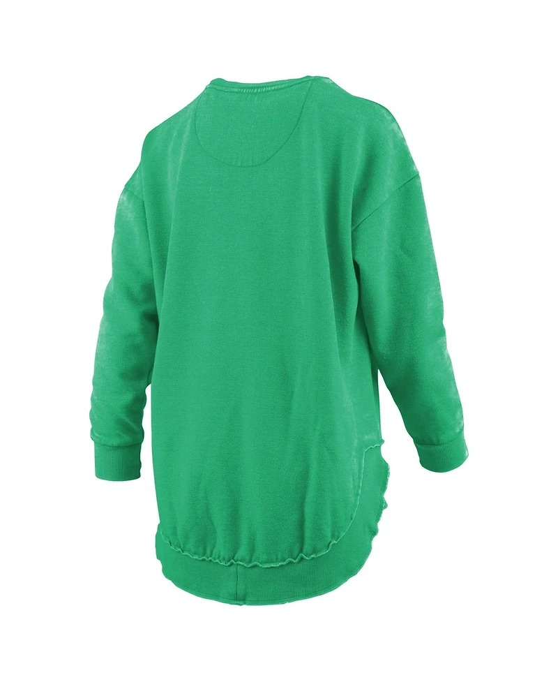 Pressbox Women's Oregon Ducks Blitz Graphic Fleece-Lined Crewneck Sweatshirt