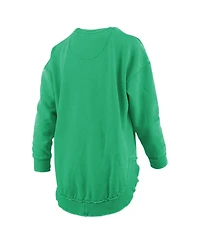 Pressbox Women's Oregon Ducks Blitz Graphic Fleece-Lined Crewneck Sweatshirt