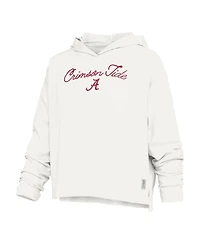 Pressbox Women's Alabama Crimson Tide Faye Hooded Slub Long-Sleeve T-Shirt