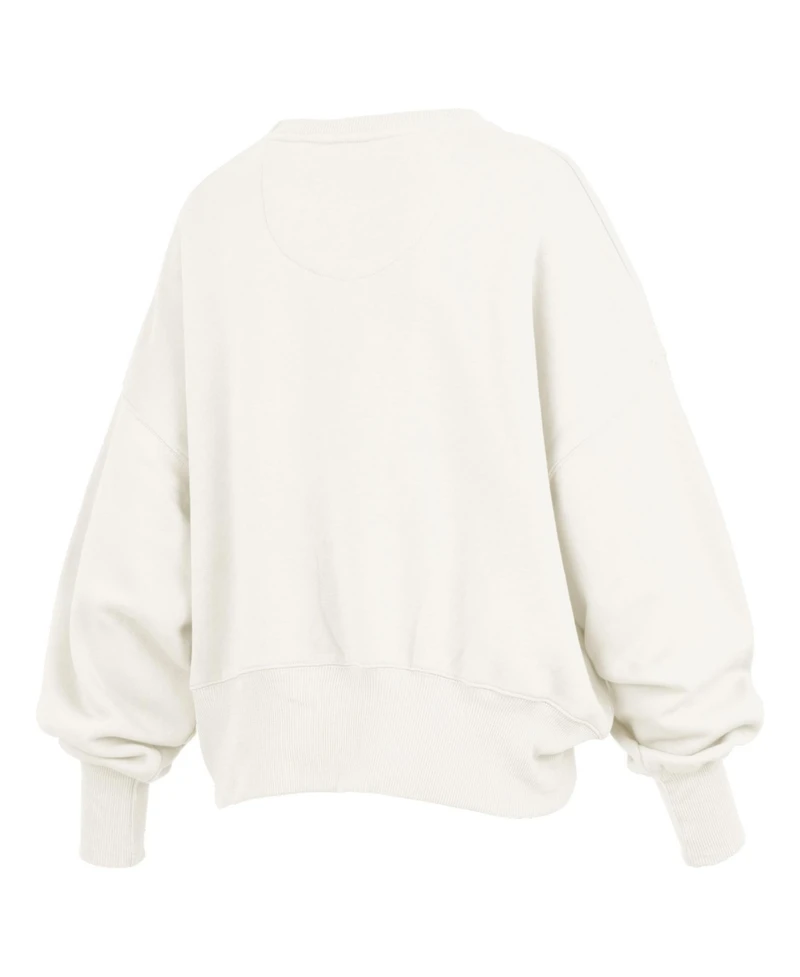 Pressbox Women's Florida State Seminoles Chelsea Oversized Fleece-Lined Pullover Sweatshirt