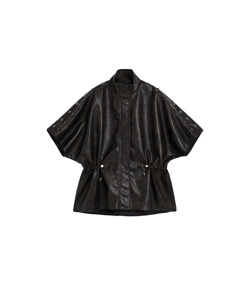 Desigual Women's Poncho Leather Effect