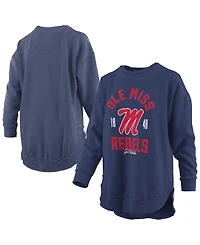 Pressbox Women's Ole Miss Rebels Blitz Graphic Dropped Shoulder Crewneck Sweatshirt