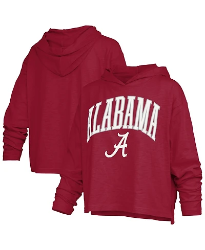 Pressbox Women's Alabama Crimson Tide Nelson Long-Sleeve Hooded T-Shirt
