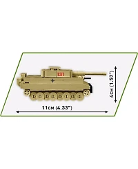 Cobi Wwii Historical Collection Tiger I 144-Piece Tank Building Set, Ages 6+