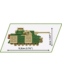 Cobi Historical Collection Wwii Panzer Iv Ausf. J Rotating-Turret 128-Piece Building Set, Ages 6+