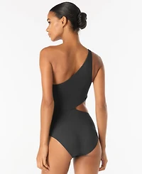 Michael Kors Women's One-Shoulder Cutout One-Piece Swimsuit