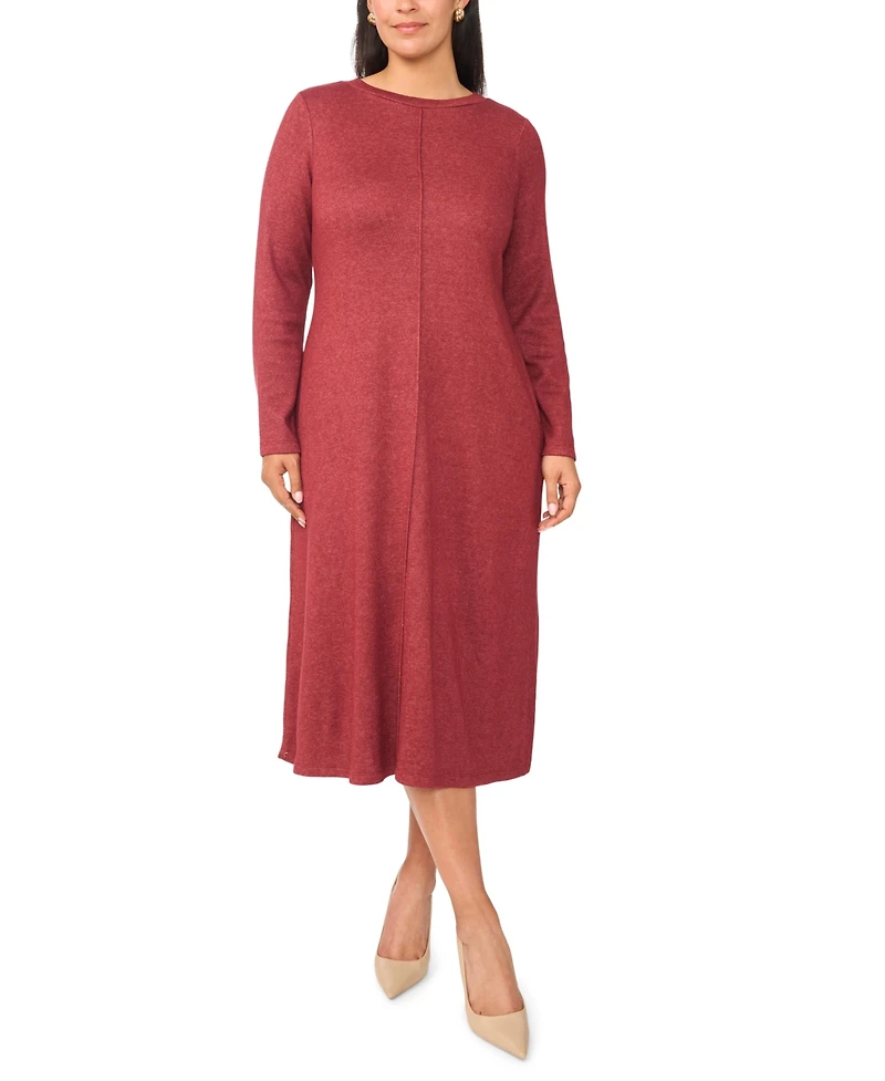 Vince Camuto Plus Long Sleeve Midi Dress
