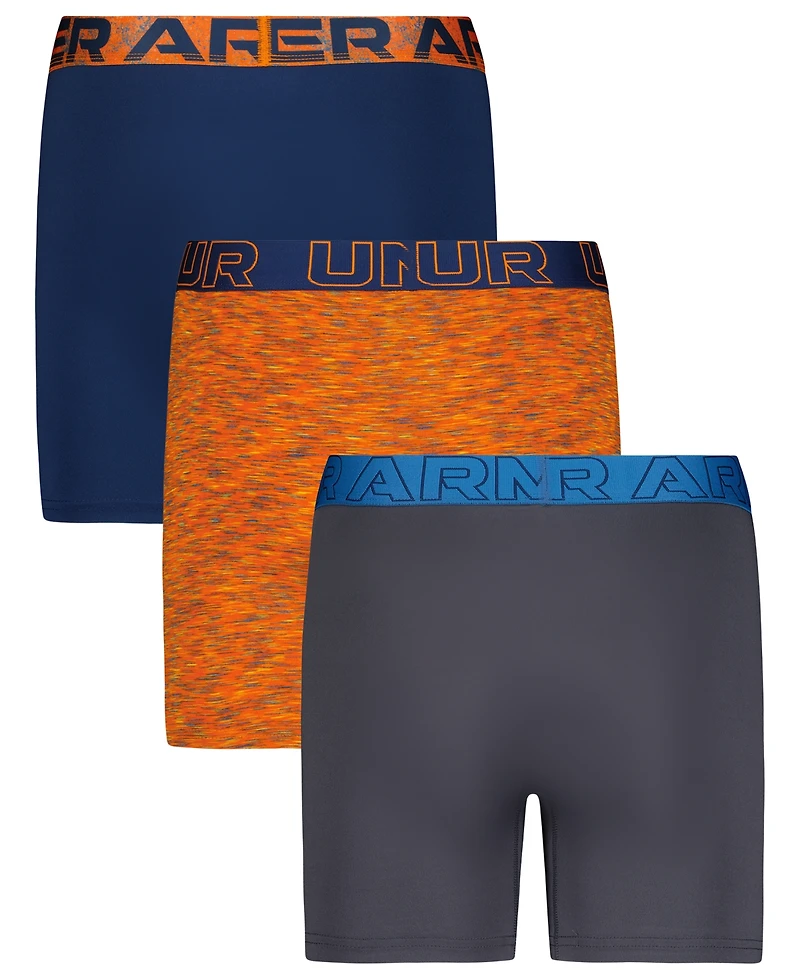 Under Armour Men's Ua Performance Tech Four-Way Stretch Boxer Briefs, 3-Pack