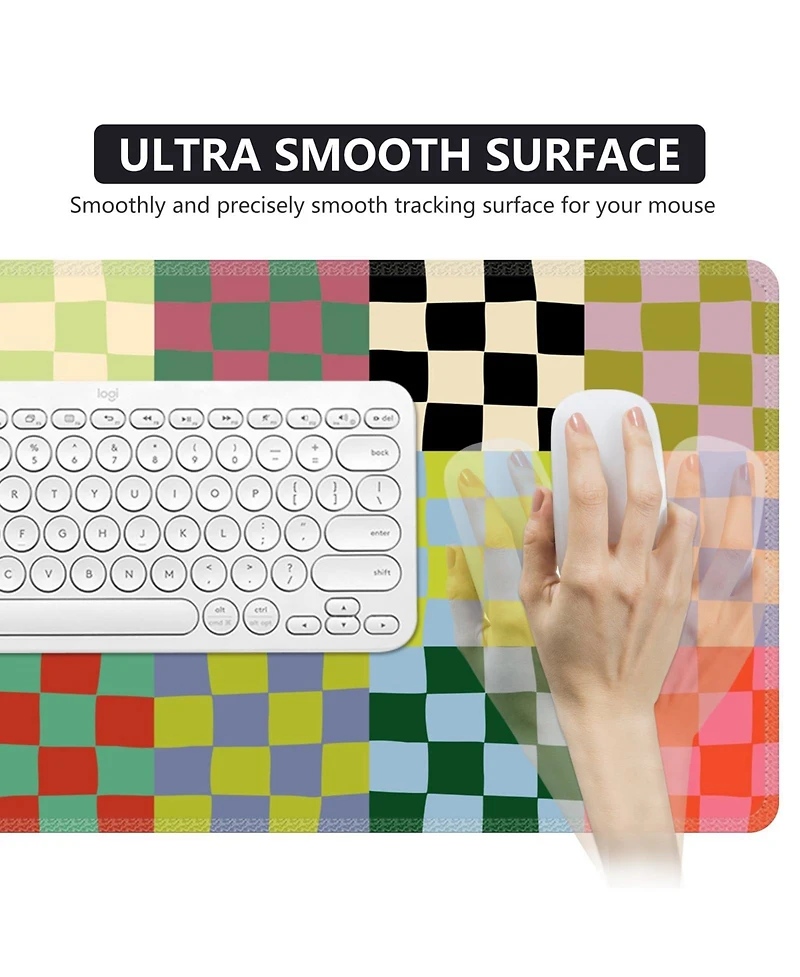 Lofree Extended Non-Slip Stitched-Edge Desk Mat for Gaming Keyboards and Mice
