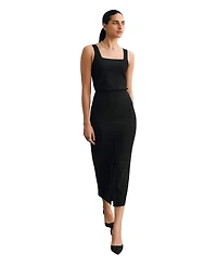 The Fold Women's Oliena Crepe Pencil Skirt