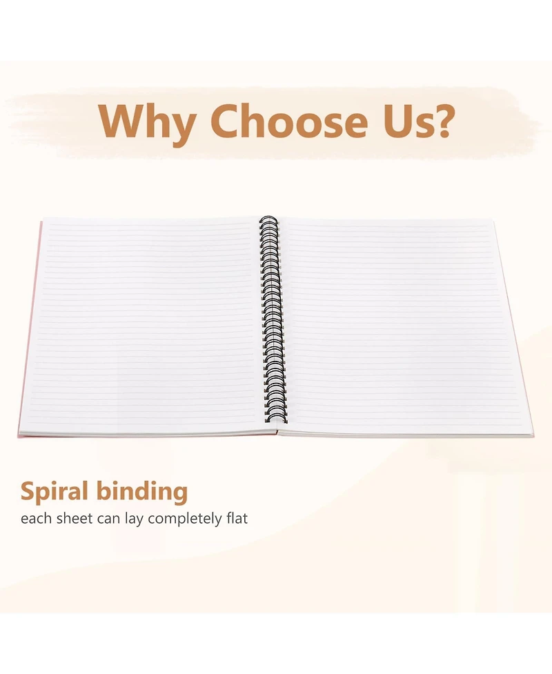 Danrong 12 Pack A5 Spiral Notebooks College Ruled Thick Paper Side Binding For Work School