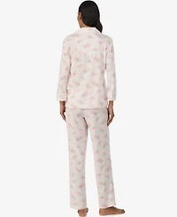 Lauren Ralph Women's 3/4-Sleeve Pajama Set