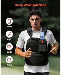 Hongge Adjustable Body Weight Vest with Padded Shoulder Straps