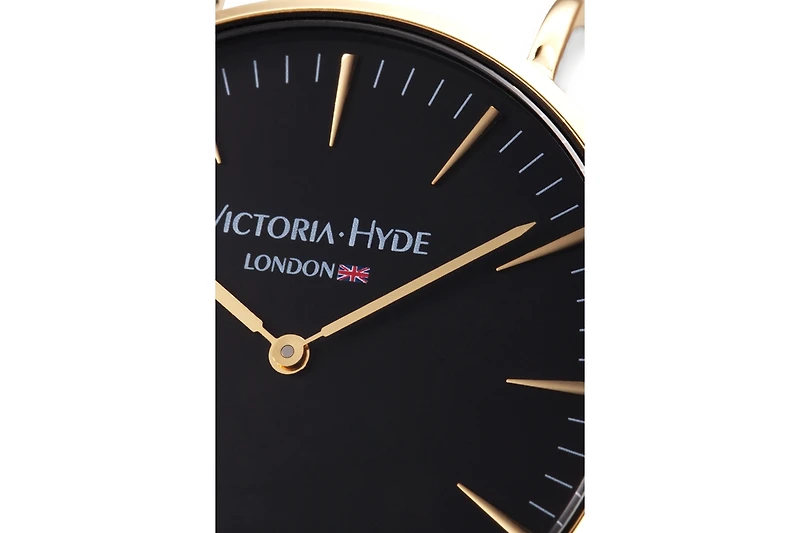 Victoria Hyde London Unisex Watch Round Case 38mm, Leather Strap,