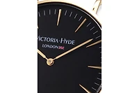 Victoria Hyde London Unisex Watch Round Case 38mm, Leather Strap,