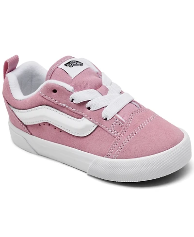 Vans Toddler Girls' Knu Sokol Low-Top Puffy Tongue and Ankle Collar Sneakers from Finish Line, Created for Macy's