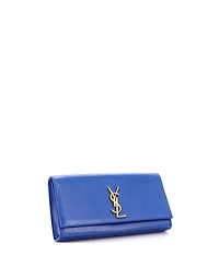 Pre-Owned Saint Laurent Long Classic Monogram Clutch Leather