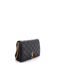 Pre-Owned Saint Laurent Mini Becky Shoulder Bag Quilted Leather