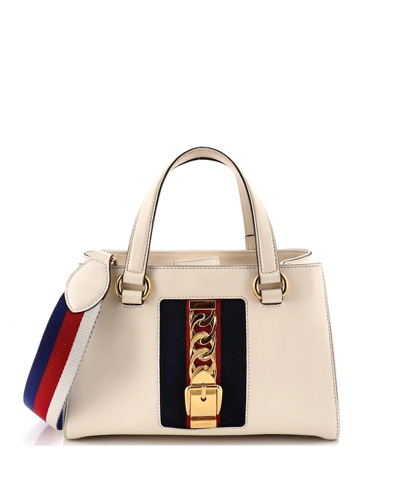 Pre-Owned Gucci Medium Sylvie Top Handle Tote Leather