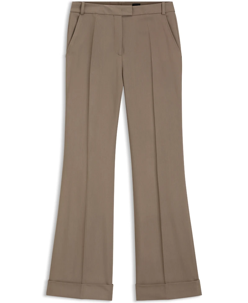 Hugo Boss Women's Talia5 High-Rise Stretch Flared Pants
