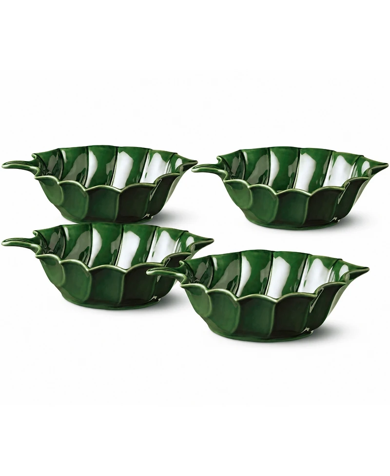 Certified International Festive Blooms Holly Bowls, Set of 4