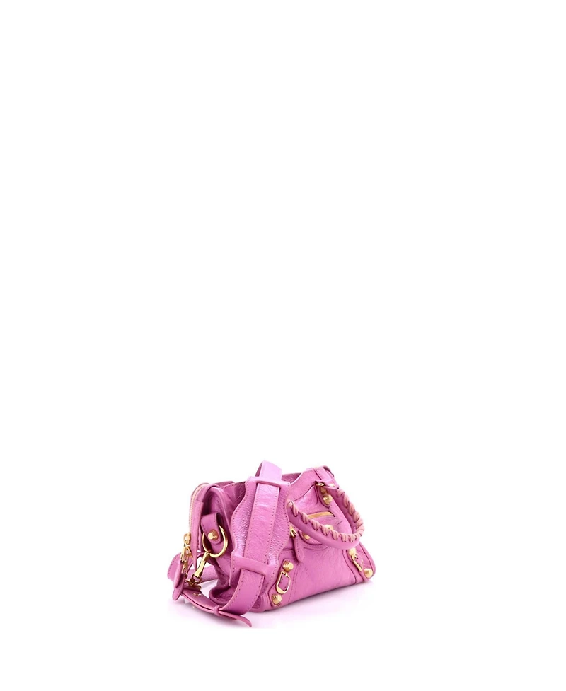 Pre-Owned Balenciaga Mini City Giant Studs Bag Leather