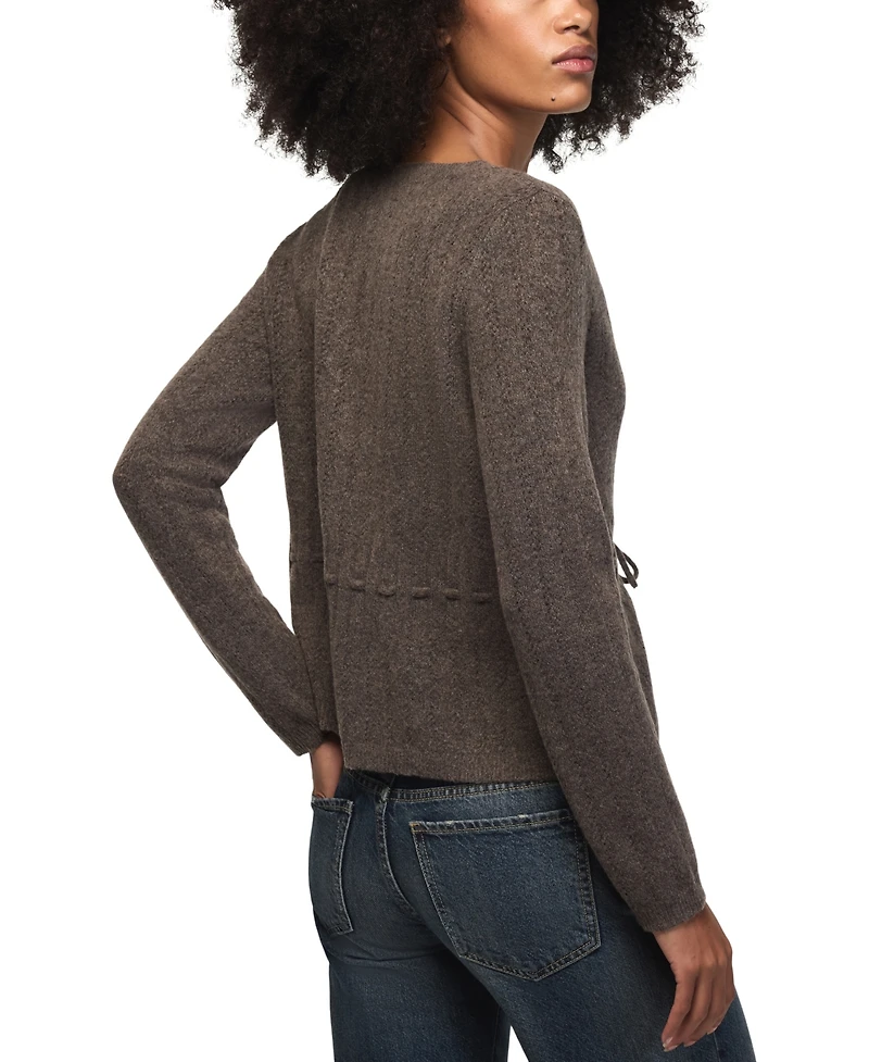 Lucky Brand Women's Cloud Soft Babydoll Pointelle Cardigan