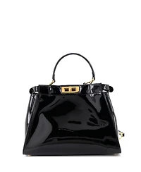 Pre-Owned Fendi Regular Peekaboo Bag Patent