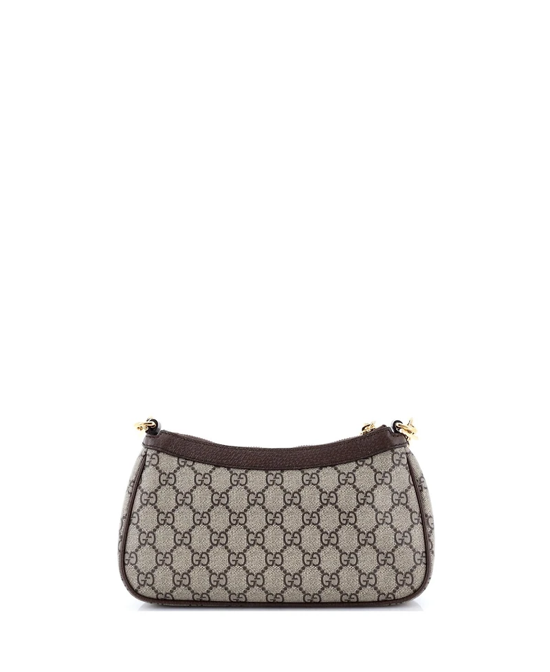 Pre-Owned Gucci Small Ophidia Charm Shoulder Bag Gg Coated Canvas