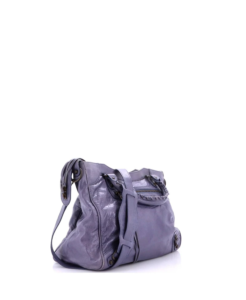 Pre-Owned Balenciaga Small City Classic Studs Bag Leather