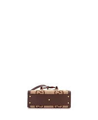 Pre-Owned Gucci Small Diana Nm Bamboo Handle Tote Jumbo Gg Canvas