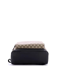 Pre-Owned Gucci Medium Zip Pocket Backpack Gg Coated Canvas