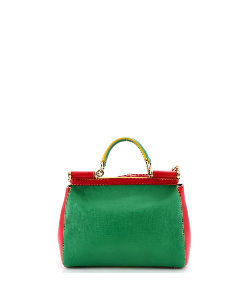 Pre-Owned Dolce and Gabbana Medium Miss Sicily Bag Leather