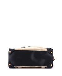 Pre-Owned Celine Tricolor Shoulder Luggage Bag Canvas and Leather