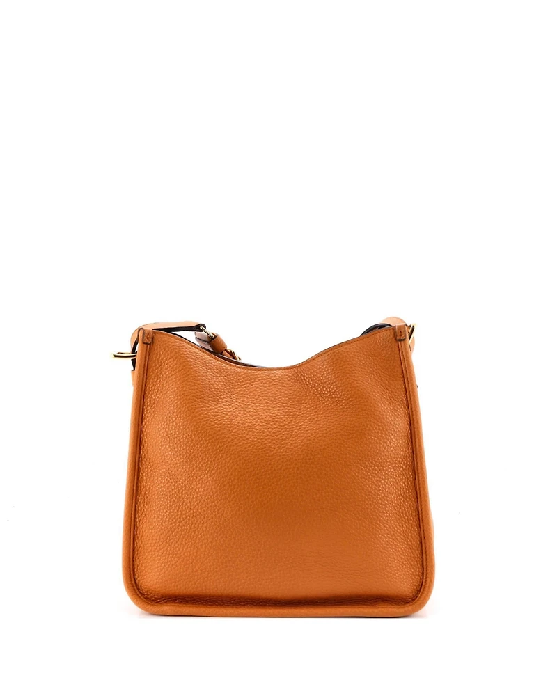Pre-Owned Prada Medium Logo Strap Crossbody Bag Vitello Daino