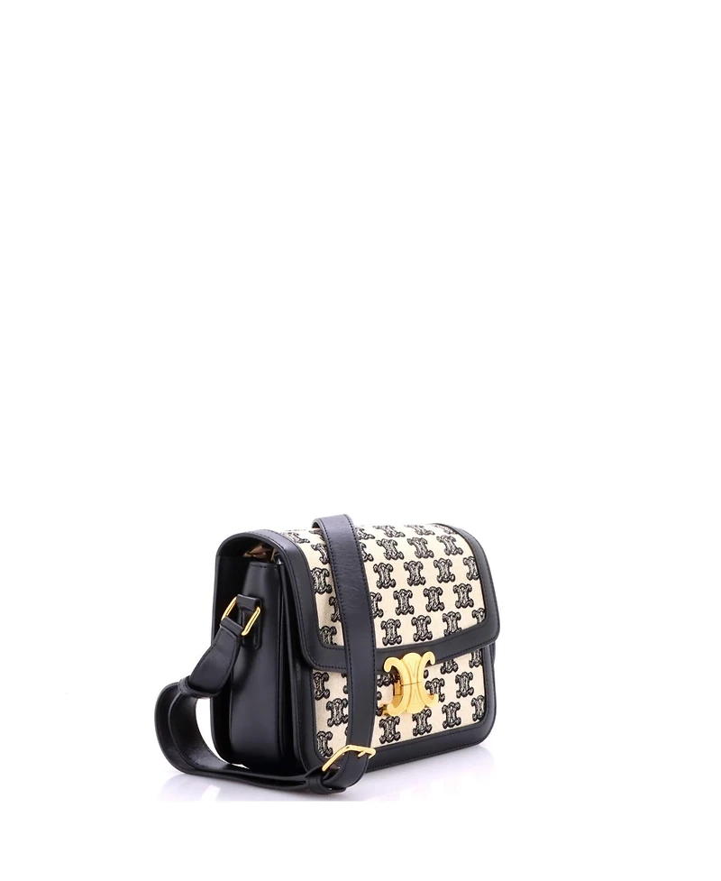 Pre-Owned Celine Medium Triomphe Shoulder Bag Triomphe Canvas